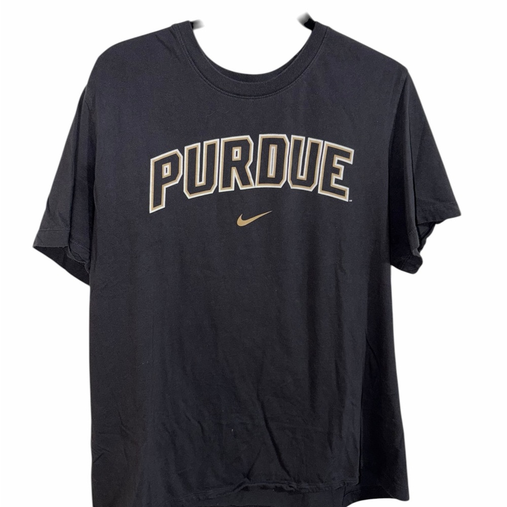 Nike Black Purdue Tee with Gold Accent